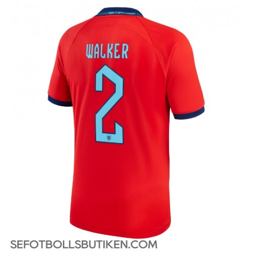 England Kyle Walker #2 Replika Borta matchkläder VM 2022 Korta ärmar